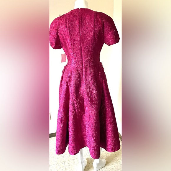 NWT RENE Ruiz gorgeous Elegant midi Pink Dress evening/ vacation. Color: Raspb. - Picture 4 of 7